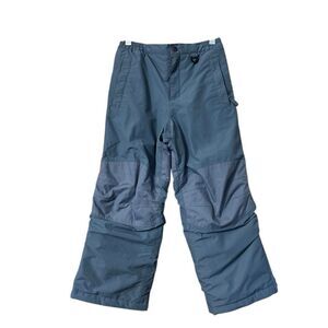 Lands End Kids The Squall Ski Snow Pants Grow-A-Longs Blue Size 7